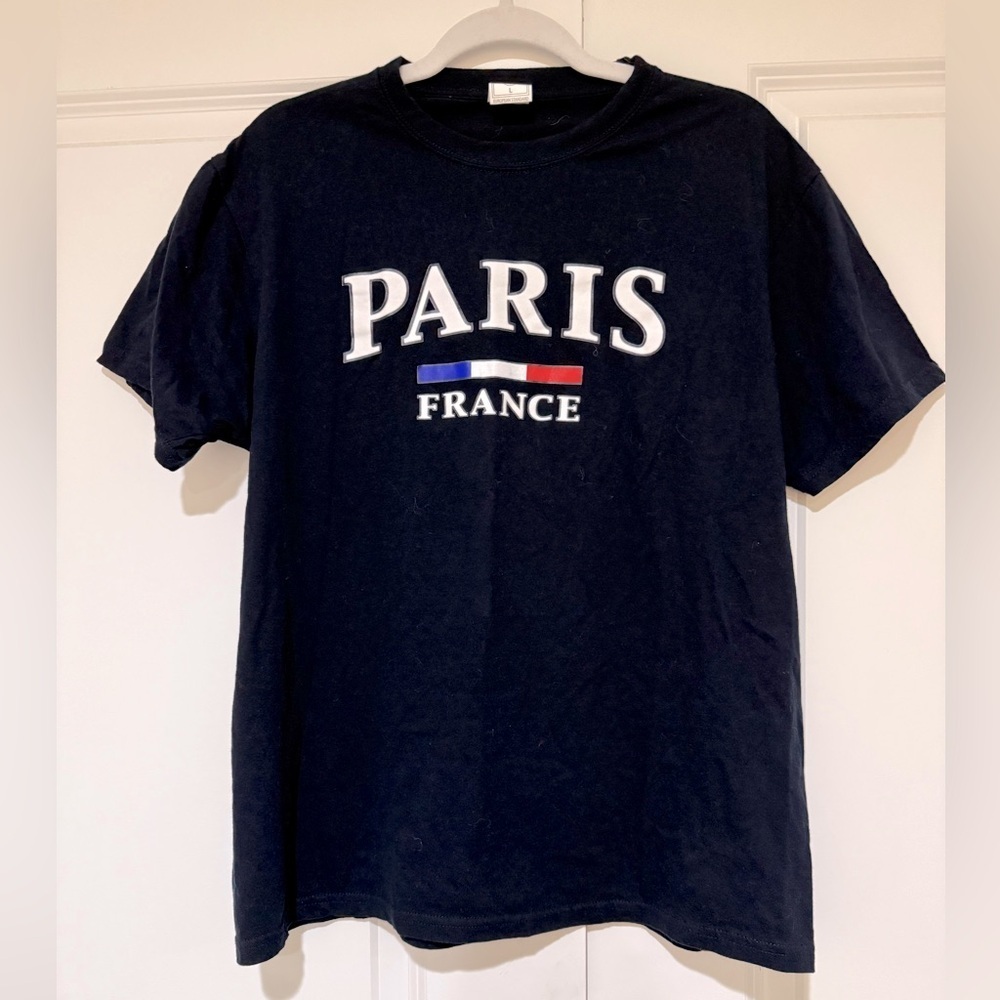 Alam Fashion Premium Paris, France T-Shirt Dark Navy sz XL NWOT